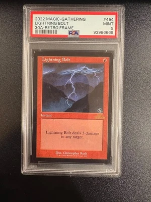 Graded PSA 8 Lightning Bolt 30th Anniversary Retro Frame - Image 1 of 2
