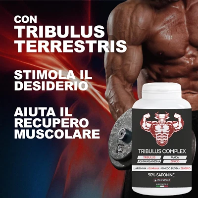 KAMASÙ 150 Capsule - Integratore Muscolare Massa Libido Testosterone Booster + Potenza