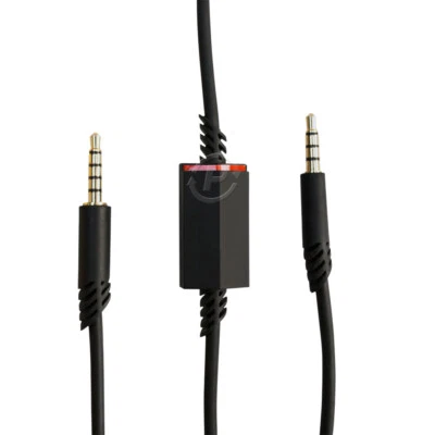 PE-TECH Astro A10 A40 Replacement Cable Inline Mute Cord Gaming Headsets Xbox PS4 6.5 ft