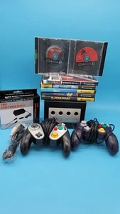 Nintendo Gamecube DOL-001 Console Lot Black w/ 7 Games 2 Controllers Tested Read - Picture 1 of 23