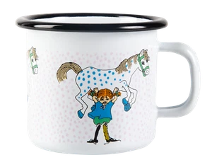 Taza Esmaltado Pippi Longstocking and Horse Lilla Gubben MUURLA 2,5 dl *NUEVA - Imagen 1 de 4