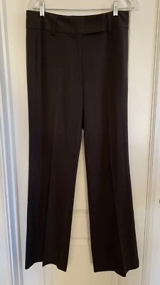Pantalones de vestir Tahari marrón pierna ancha talla 8 acampanados Foto 1 de 4