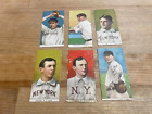 Lot de 6 cartes de baseball antique 1909-11 T206 tabac New York John Mcgraw Marquard
