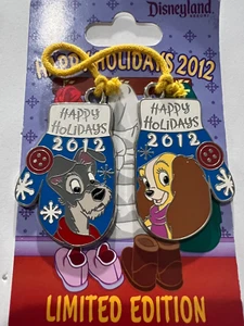 Lady & the Tramp Weihnachtshandschuhe DLR Disney Pin B04 - Bild 1 von 2