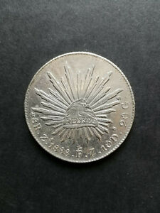 Mexico silver coin 8 Reales 1888,chop marks