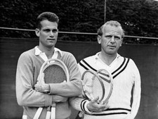 Tennis Gardnar Mulloy and Hans Redl before their match Redl lost h- Old Photo