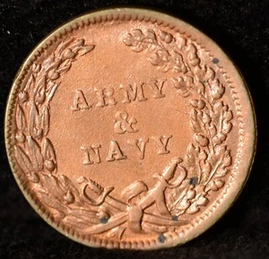 1863 Armee & Marine Patriotischer Bürgerkrieg Medaille. KOSTENLOSER VERSAND! - Bild 1 von 2