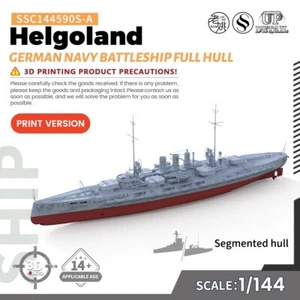 SSMODEL 1/144 Kit Modelo Militar Armada Alemana Acorazado Helgoland CASCO COMPLETO - Imagen 1 de 4