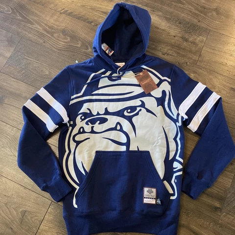 NWT Men’s Mitchell and Ness College Vault Georgetown Hoyas hoodie Medium Cover