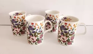 Roy Kirkham Floret Set / 4 Tee Kaffeetassen Tassen Floral Chintz Bone China England - Bild 1 von 11