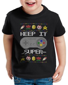 Keep Super Kinder T-Shirt snes ugly xmas sweater weihnachten weihnachtspullover