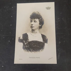 Foto postal real de la princesa María Bonaparte Grecia real - Imagen 1 de 2