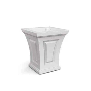 Cambridge 18 in. Tall Self-Watering White Polyethylene Planter - Picture 1 of 5