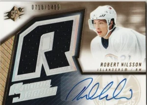 ROBERT NILSSON RC AUTO 05-06 SPX ROOKIE JERSEY AUTOGRAPH /1499 CARD #167 2005-06 - Picture 1 of 2