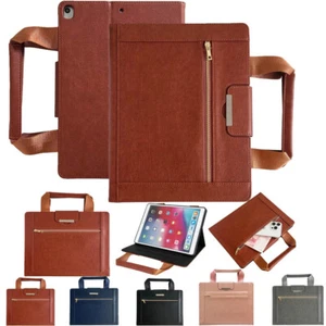 For iPad 10th 9th 8th 7th Gen/Air/Mini/Pro Business Portable Leather Case Cover - Picture 1 of 38