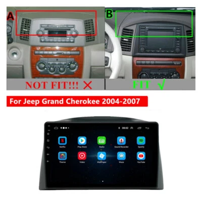 For 2004-2007 Jeep Grand Cherokee 10.1" Android12 Stereo Radio GPS Nav Head Unit - image 1 of 4