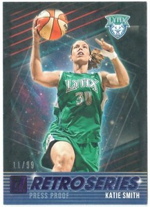 2019 Donruss WNBA KATIE SMITH Retro Series Purple Press Proof /99 Lynx
