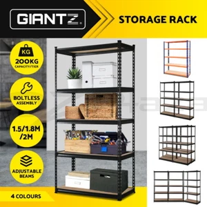 Giantz Garage Shelving 1.5/1.8/2/2.4M Warehouse Rack Racking Storage shelves - Picture 1 of 137