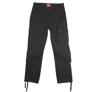 Match & Matchstick Cargo Pants Mens Size 30x30 Drawstring Utility Black NWT - Picture 1 of 20