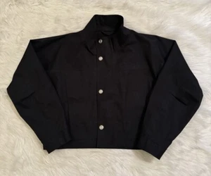 Kiko Kostadinov Mackintosh 0002 Bonded Cropped Jacket Black Small - Picture 1 of 8