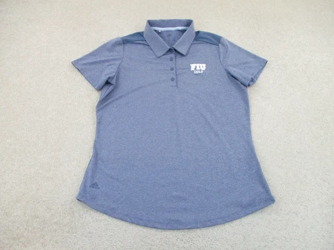 FIU Panthers Polo Shirt Womens Medium Blue Golf Adidas Outdoors Ladies A45 Cover