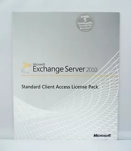 5 User / Benutzer CAL für Microsoft Exchange Server 2010 Standard - Bild 1 von 3