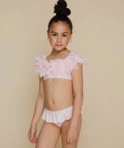 Stella Cove Pink Draped Bikini Petals Size 4 - Picture 1 of 4