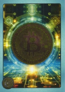 PROMO CARD-INSERT CARD-BITCOIN #1-ICE FOIL-CURRENCY SERIES 4-2024-CARDSMITHS - Picture 1 of 2