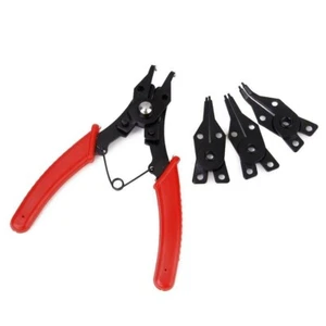 Snap Ring Tool Bent Tips 4Pc COMBINATION INTERNAL / EXTERNAL CIRCLIP PLIERS SET - Picture 1 of 4