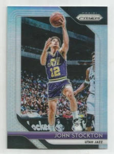 2018-19 Panini Prizm John Stockton Silver Refractor #185 UTAH JAZZ - Picture 1 of 1