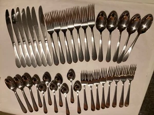Pfaltzgraff SALISBURY Satin Stainless Flatware-18/0. Setting for 7: 39 pcs - Picture 1 of 24