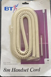 New BT Handset Cord 8 Metre in Oatmeal - Photo 1/2