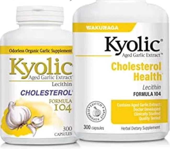 Wakunaga - Extracto de ajo envejecido ciólico, colesterol, fórmula 104 300ct Foto 1 de 1