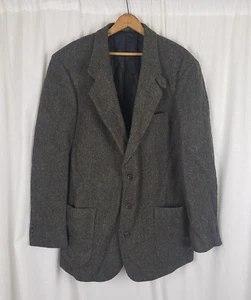 Vintage LL Bean Quilted Thinsulate Wool Tweed Sportcoat Jacket Blazer Mens MT - Picture 1 of 8