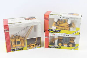 Boxed Joal Compact Diecast Models, JCB, Tractor, Pipelayer, Crane, Pallet Fork,