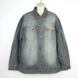 Giacca jeans vintage Sean John denim uomo taglia 3XL blu Y2K oversize - Foto 1 di 6