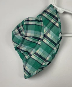 NWT Baby Boy NB 0-3 Gymboree Hat Bucket Green Blue Plaid Terry Beach Summer New - Picture 1 of 6