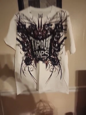 016 Tapout MPS Skulls Thorns White Shirt Size XL  MMA UFC  - Image 1 of 4