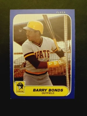 Tarjeta de novato Fleer Barry Bonds 1986 U-14 Foto 1 de 2