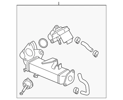 Refrigerador original BMW EGR 11-71-7-823-210 Foto 1 de 2
