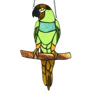 W10087 Nanday Conure Parrot Tiffany Style Stained Glass Window Panel Hangings... - Picture 1 of 4