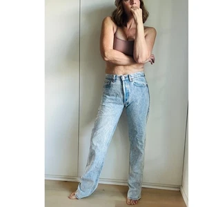 Vintage Levi's 501 Acid Wash Denim Jeans Made USA Size 32 x 35 Straight  - Picture 1 of 11