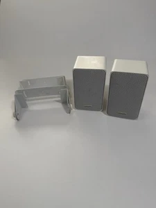 Realistic Minimus 7 White Bookshelf Speakers 40-2045 8 Ohm 40 Watt Tested Works - Picture 1 of 12