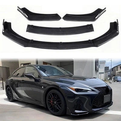 Alerón divisor de labios parachoques delantero de fibra de carbono para Lexus IS250 IS350 IS300 Foto 1 de 4