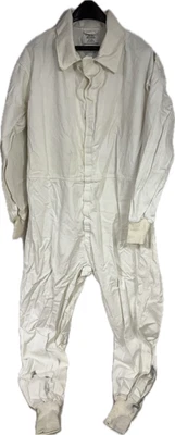 Macacão masculino vintage branco edição militar algodão acetinado XL USGI camuflagem neve - Imagem 1 de 4