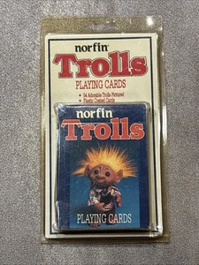 Norfin Trolls Playing Cards - Fundex New & Sealed Vintage 1992 The Troll Co. - Bild 1 von 2