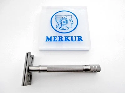 Rasoio MERKUR 23 INOX Rostfrei Solingen Top Slim Acciaio Inox DE Rasoio! - Immagine 1 di 4