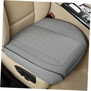 1 Pair Front Bottom Seat Covers Luxury Faux A Pair-Triangle - Light Grey - Picture 1 of 6