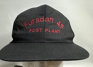 Vintage NISSIN Furadan 4F POST PLANT Adjustable Black Cap Hat FREE SHIPPING - Picture 1 of 6