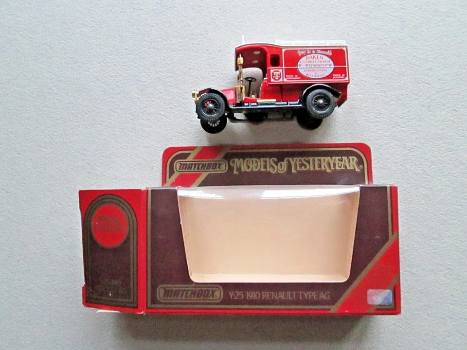 Matchbox Models of Yesteryear Y-25 1910 RENAULT Type AGBaker T. TUNNOCK mit BOX - Bild 1 von 2